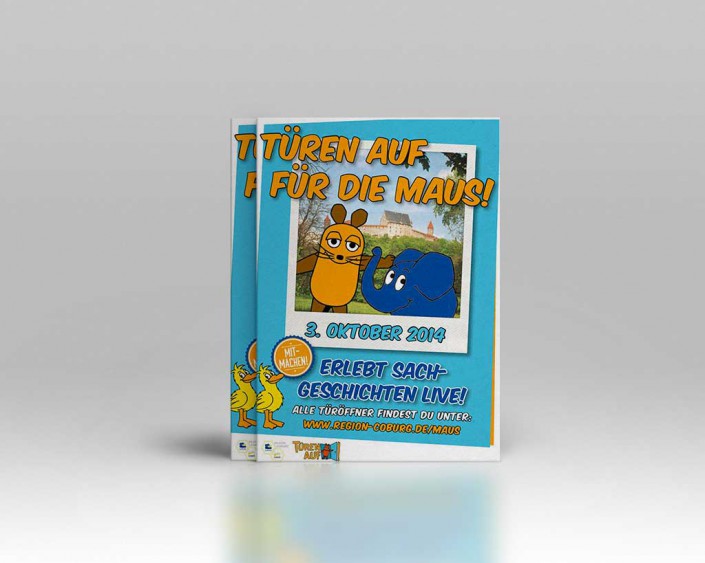 Türen auf für die Maus – Flyer